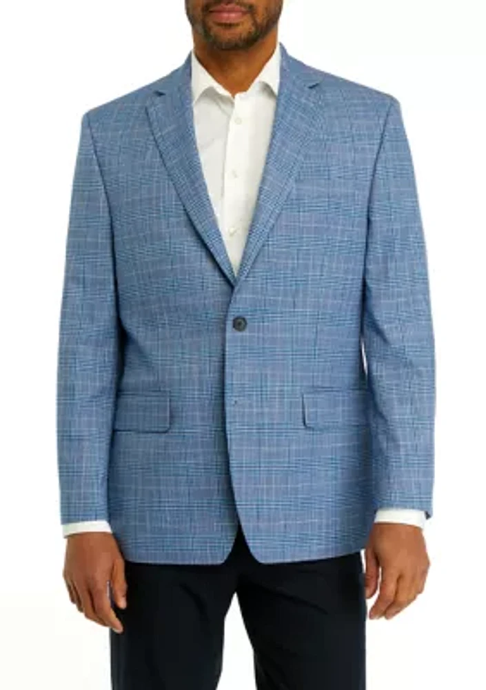 Single Breasted Multi Plaid Sport Coat