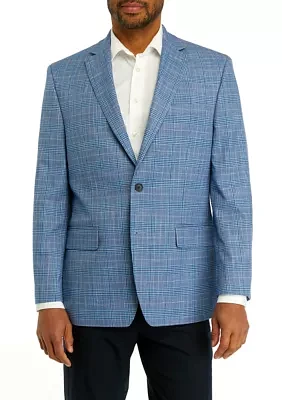 Single Breasted Multi Plaid Sport Coat