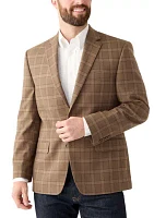 Single Breasted Tonal Plaid Blazer