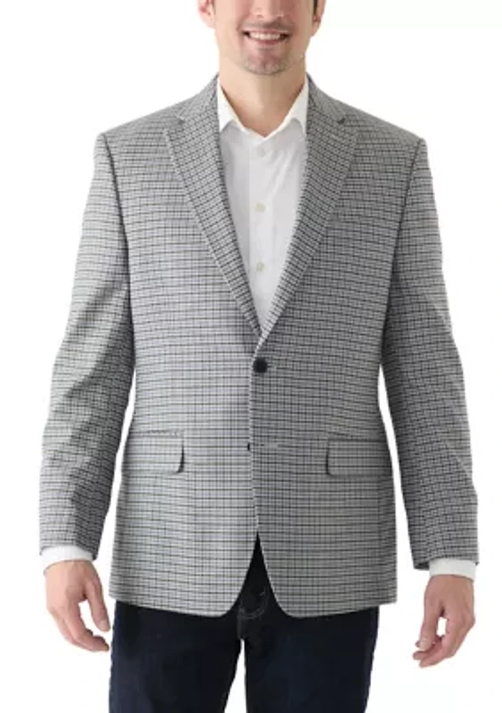 Single Breasted Two Button Check Blazer
