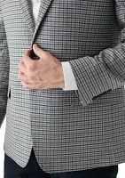 Single Breasted Two Button Check Blazer
