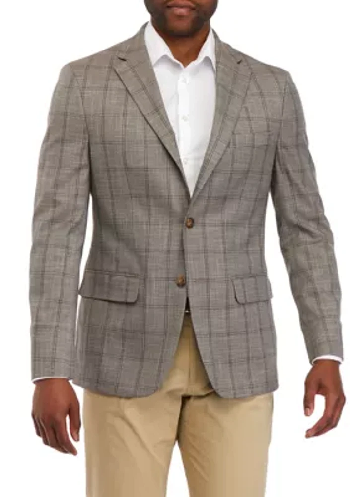 Single Breasted 2 Button Notch Lapel Classic Fit Ultra Flex Sportcoat