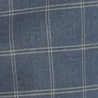 Blue and Tan Windowpane Dress Pants