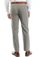 Gray Checkered Slim Pants