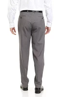 Flat Front Gray Dress Pants