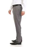 Flat Front Gray Dress Pants