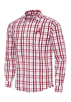 NCAA Alabama Crimson Tide Tending Long Sleeve Woven Shirt