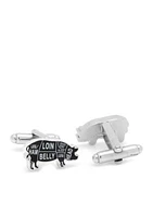 Pork Butcher Cuts Cufflinks