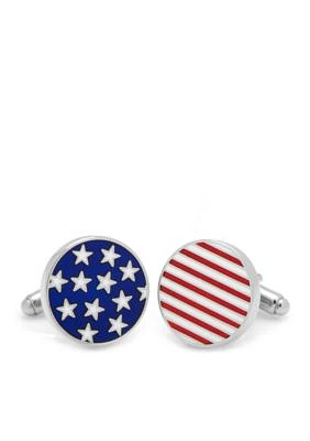 Stars and Stripes American Flag Cufflinks