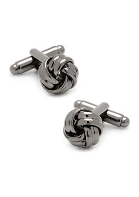 Gunmetal Knot Cufflinks