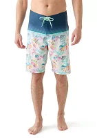 Big Frawn Printed Board Shorts