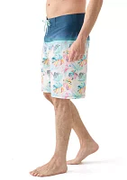 Big Frawn Printed Board Shorts