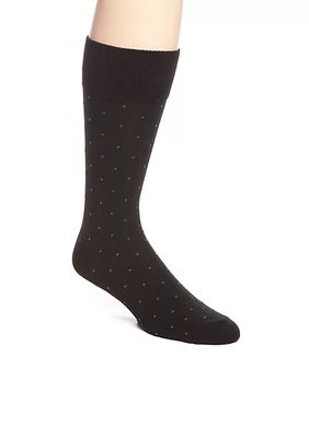 Dot Pattern Crew Socks - Single Pair