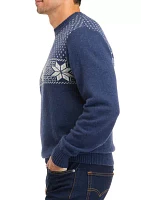 Snowflake Fairisle Crew Neck Sweater