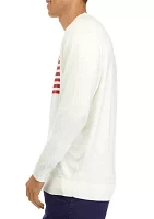 Flag Crew Neck Sweater