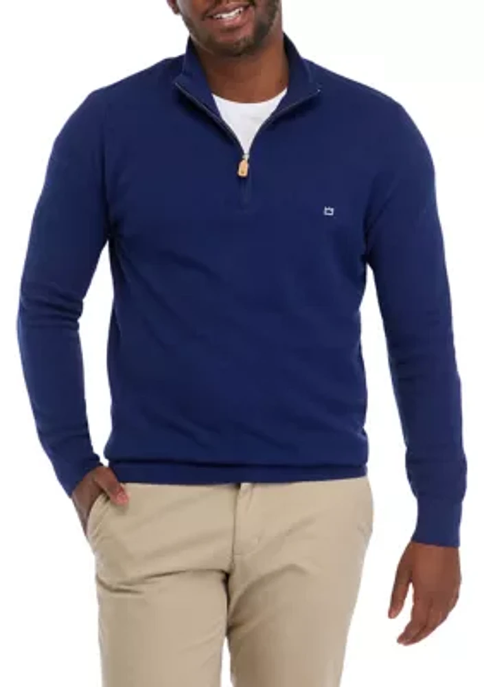 Nailhead 1/4 Zip Pullover