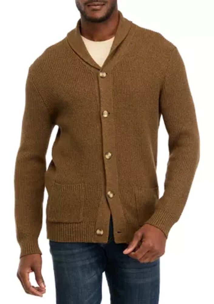 Shawl Collar Cardigan Sweater