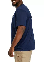 Big & Tall Short Sleeve Banner Polyester Performance Graphic T-Shirt