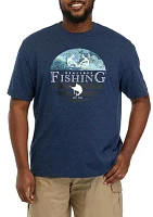 Big & Tall Short Sleeve Xtreme Original Fishing Dual Blend Graphic T-Shirt