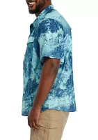 Big & Tall Short Sleeve Charter Fishing Shirt