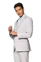 Groovy Grey  2 Piece Suit + Tie