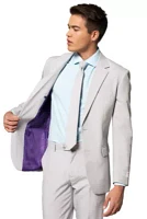 Groovy Grey  2 Piece Suit + Tie