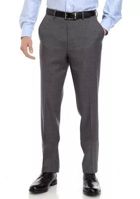 Gray Sharkskin Stretch Suit Separate Pants