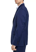 Blue Stretch Suit Separate Coat