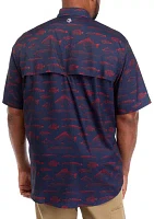 Big & Tall Printed Fishing Shirt