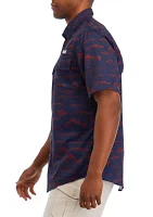 Short Sleeve Printed Fishing Shirt