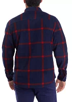 Long Sleeve Printed Polar Fleece Shirt