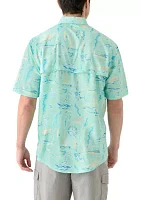 Short Sleeve Printed Fishing Shirt