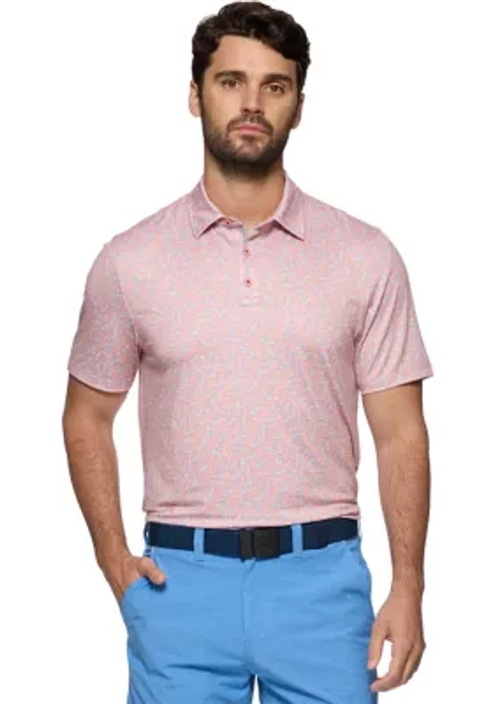Printed Golf Polo Shirt
