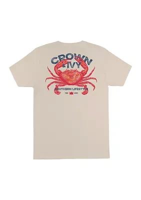 Short Sleeve Crab Graphic T-Shirt