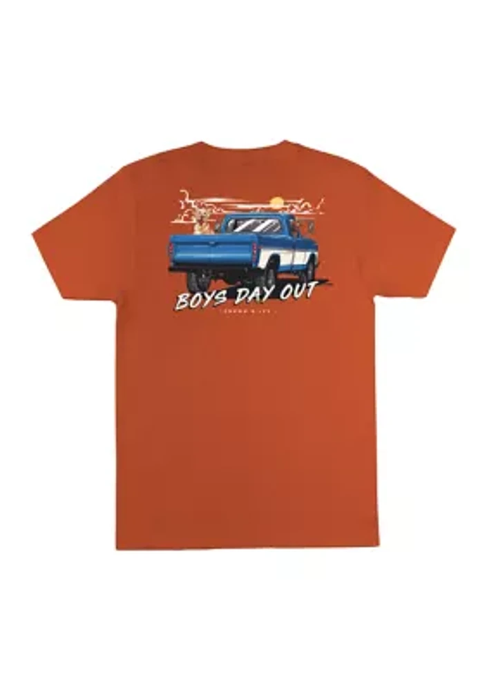 Short Sleeve Boys Day Out Graphic T-Shirt