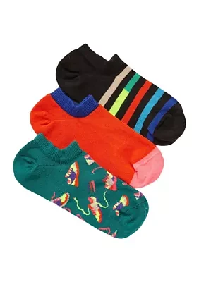 Run For It No Show Socks - 3 Pack