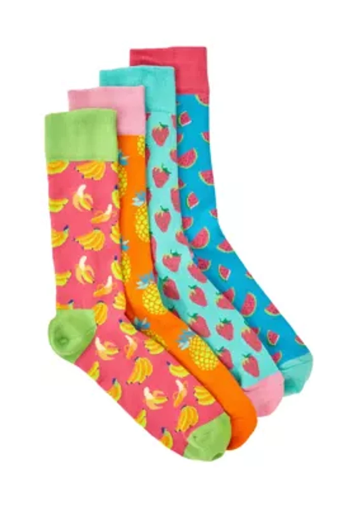 Amazon Banana Socks Set - 4 Pack