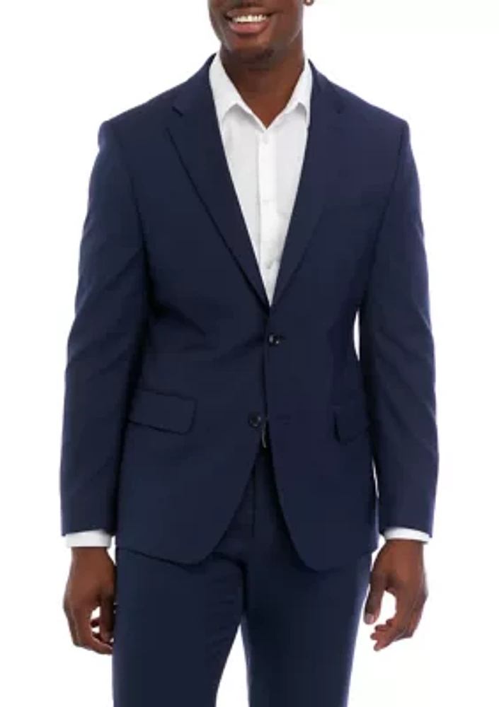 Blue Sharkskin Separate Suit Jacket