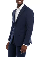 Blue Sharkskin Separate Suit Jacket