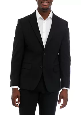 Black Solid Suit Jacket