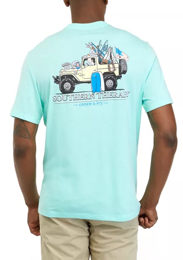 Columbia Men's PFG Rail Graphic T-Shirt - XXL - Blue