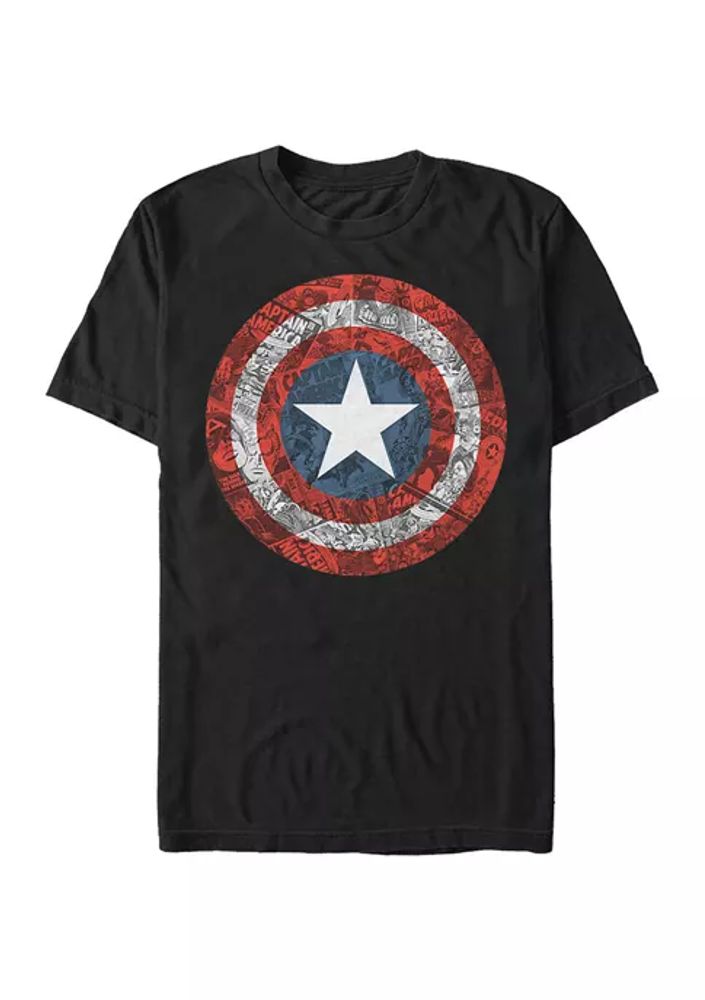 Belk Big & Tall Marvel Comic Book Shield Graphic Short Sleeve T-Shirt | The  Summit
