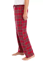 Plaid Printed Flannel Pants