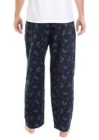 Printed Flannel Pajama Pants