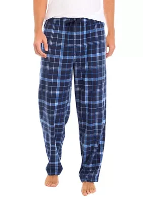 Plaid Printed Microfleece Pants