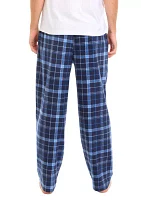 Plaid Printed Microfleece Pants