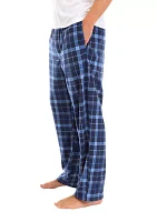 Plaid Printed Microfleece Pants