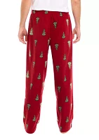 Tree Printed Microfleece Pants