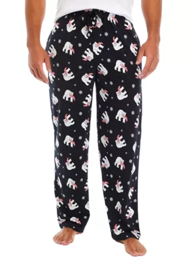 Polar Bear Knit Pajama Pants