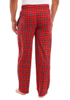 Plaid Printed Knit Pajama Pants